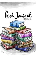 Book journal Reading log: Track all your reading reviews in this compact 6x9 log book notebook. Write your favorite quotes and book summary. Cute design cover. Reading logs a