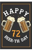 72nd Birthday Notebook