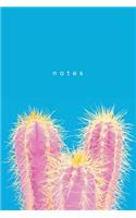 Notes: NEW - Abstract Duotone Cactus Lined Notebook Journal - Pink Blue(1 Unique Notebooks)