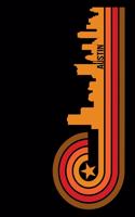 Austin: 6x9 College Ruled Notebook to Write in with Skyline of Austin, Texas