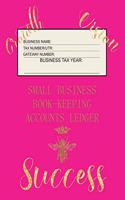 Small Business Book-Keeping Accounts Ledger