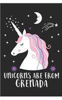 Unicorns Are From Grenada: A Blank Lined Journal for Sightseers Or Travelers Who Love This Country. Makes a Great Travel Souvenir.