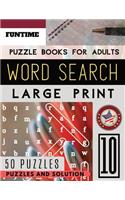 Word Search Puzzle Books for Adults Large Print: FunTime Activity Book wordsearch brain game for brain-boosting entertainment for Beginners