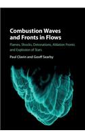 Combustion Waves and Fronts in Flows: Flames, Shocks, Detonations, Ablation Fronts and Explosion of Stars