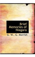 Brief Memories of Niagara