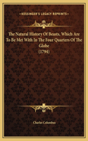 The Natural History Of Beasts, Which Are To Be Met With In The Four Quarters Of The Globe (1794)