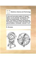 A New and Accurate System of Natural History. in Six Volumes. Containing, the History of Quadrupeds, the History of Birds, the History of Fishes and Serpents, the History of Insects. by R. Brookes the Second Edition, Corrected. Volume 1 of 6