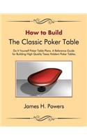 How to Build the Classic Poker Table Do It Yourself Poker Table Plans