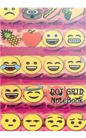 Dot Grid Notebook: Emoji VoL.4: 120 Dot Grid pages, 7" x 10"