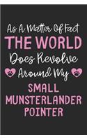 As A Matter Of Fact The World Does Revolve Around My Small Munsterlander Pointer