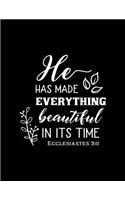 He has made Everything Beautiful in its time