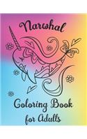Narwhal Coloring Book for Adults