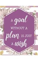 A Goal Without A Plan Is Just A Wish