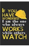 If You Have Wondered, I Am The One Who Always Works While Others Watch