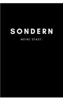 Sondern: Notizbuch, Notizblock - DIN A5, 120 Seiten - Liniert, Linien, Lined - Deine Stadt, Dorf, Region und Heimat - Notizheft, Notizen, Block, Planer