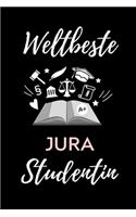 Weltbeste Jura Studentin: A5 Geschenkbuch LINIERT zum Jura Studium Notizbuch für Rechts-studenten Anwälte Jurist witziger Spruch zum Abitur Studienbeginn Erstes Semester