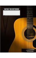 Guitar Tab Notebook: 108 Pages Manuscript Paper Notebook for Guitar With Lyric Line, Staff, TAB and Chord Boxes (8.5"x11"): Guitar Tab Notebook(5 Guitar Tab Notebook)