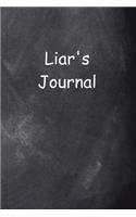 Liar's Journal Chalkboard Design Gag Gift Idea: (Notebook, Diary, Blank Book)