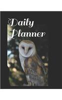 Daily Planner: Snowy Owl Themed Daily Planner 365 Days 8 X 10