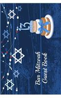 Bar Mitzvah Guest Book: 6x9 Keepsake Guestbook Notebook Journal for Party Guest Sign-Ins