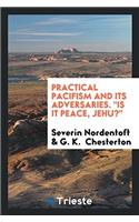 Practical Pacifism and Its Adversaries. Is It Peace, Jehu?