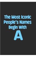 The Most Iconic People's Names Begin with a