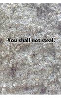 Religious Journal 7th Commandment Modern Stone: (notebook, Diary, Blank Book)