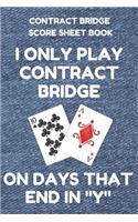 Contract Bridge Score Sheet Book
