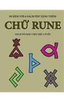Sách tô màu cho trẻ 2 tuổi (Chữ rune)