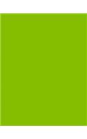 Lime Green 101 - Graph Notebook: 101 Pages, 8.5 x 11, Medium Ruled, Journal, Soft Cover
