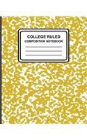 College Ruled Composition Notebook