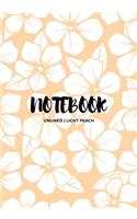 Notebook Unlined: Light Peach: Notebook 7 X 10: Notebook 300 Pages