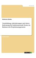 Teambildung. Anforderungen und deren Bedeutung für funktionierende Teams im Rahmen des Projektmanagements
