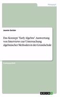 Konzept Early Algebra. Auswertung von Interviews zur Untersuchung algebraischer Methoden in der Grundschule