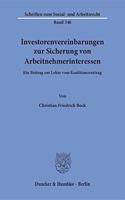 Investorenvereinbarungen Zur Sicherung Von Arbeitnehmerinteressen