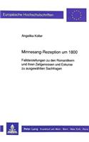 Minnesang-Rezeption Um 1800