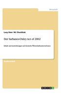 Der Sarbanes-Oxley Act of 2002