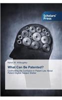 What Can Be Patented?