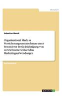 Organizational Slack in Versicherungsunternehmen unter besonderer Berücksichtigung von vertriebsunterstützenden Marketingaufwendungen