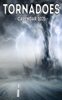 Tornadoes Calendar 2021: 16-Month Calendar, Cute Gift Idea For Hurricane Lovers Women & Men