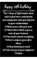 happy17th birthday The 7 Rules of Life