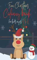 Fun Christmas coloring book for kids ages 4 to 8