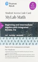 Mylab Math with Pearson Etext -- 18 Week Standalone Access Card -- For Beginning and Intermediate Algebra
