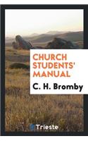 Church Students' Manual