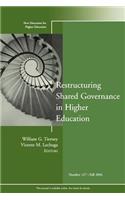 Restructuring Shared Governance in Higher Education: New Directions for Higher Education, Number 127: Number 127, Fall 2004