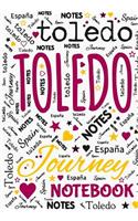 Toledo Notebook: Spain Travel Notes Journal Blank Pages Spanien Reisetagebuch Notizbuch unliniert