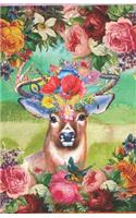 Boho Floral Stag Journal