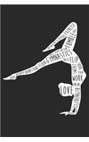 Gymnastics Notebook - Gymnastics Words Diary - Gymnast Gift - Gymnastics Journal