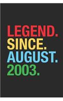Legend Since August 2003
