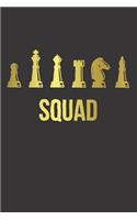 Notebook for Chess Lovers and Players SQUAD